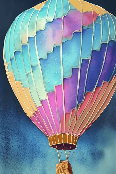 Hot Air Balloon Watercolor Graphic Creative Fabrica