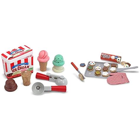 Melissa Doug Slice And Bake Wooden Cookie Play Food Set Wooden Scoop