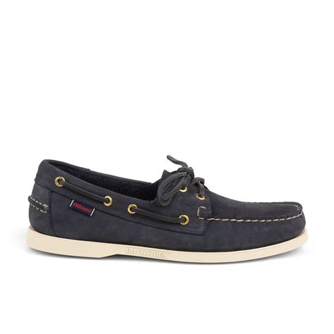 Chaussures Bateau Docksides Portland Nubuck Sebago Bleu Homme Bessec