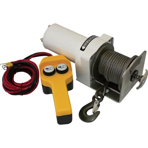 Endurance Marine 12 Volt DC Powered Electric Winch 2000 Lb Capacity