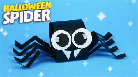 How To Make Paper Spider DIY Halloween Craft Tutorial YouTube