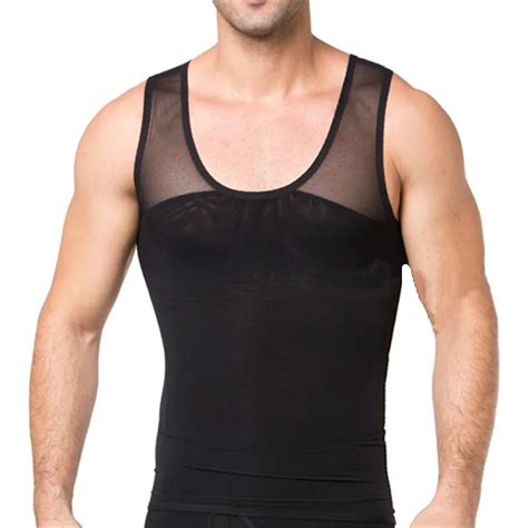 Posture Corrector Shaper Men Compression Tank Top Chest Gynecomastia