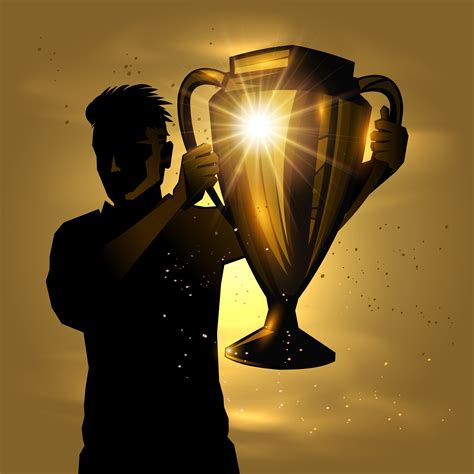 Man With Trophy 640515 Vector Art At Vecteezy