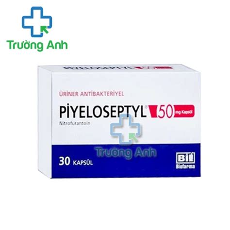 Piyeloseptyl 50mg Kapsul Nitrofurantoin Thuốc trị nhiễm khuẩn