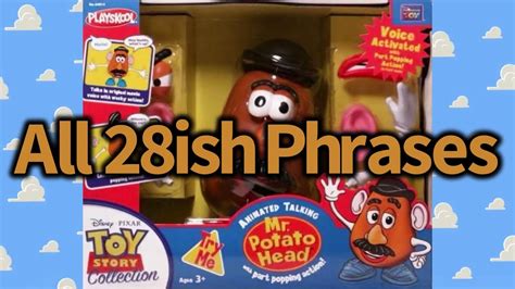 All 28ish Phrases For The Toy Story Collection Mr Potato Head Youtube