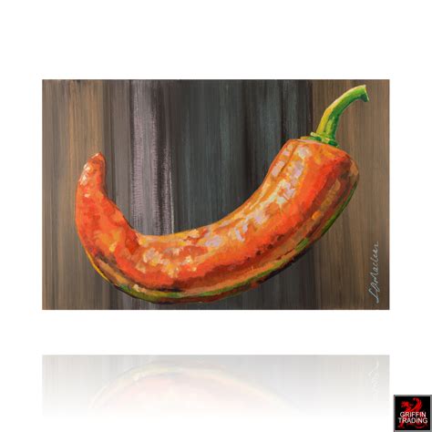 CHILI PEPPER Original Painting - For Sale at Griffin Trading | Dallas