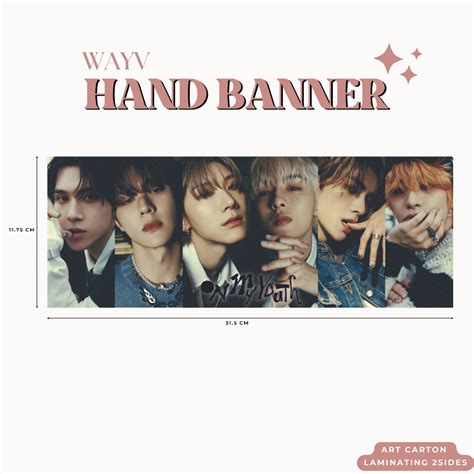 Jual Hand Banner Wayv On My Youth Handbanner Harga Pcs Laminasi