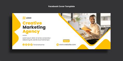 Facebook cover template on Behance