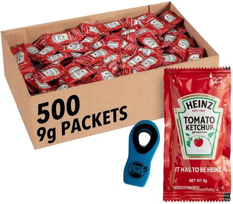 Amazon.com : Heinz Ketchup Packets (9g) – 500 Count - Ketchup Condiment ...