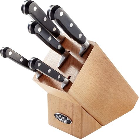 Stellar Sabatier Is Professional Kitchen Knife Set Block With Knives