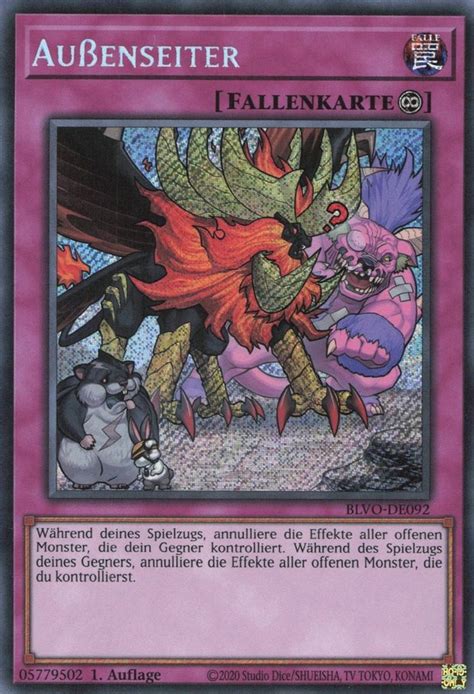 Recollectibles Sammelkarte Yugioh Karte Außenseiter Deutsch Yu Gi Oh