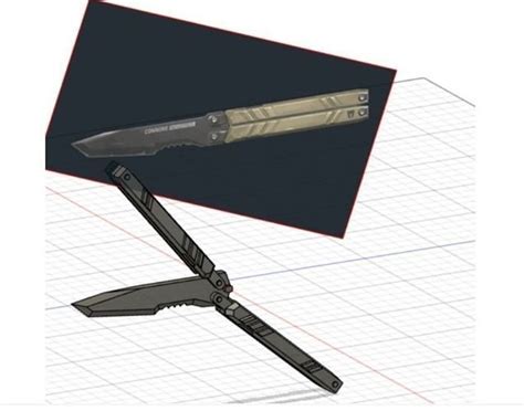 Valorant Butterfly Knife 3d Model 3d Printable Cgtrader