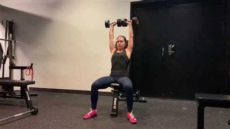 How To Do Seated Dumbbell Shoulder Press Muscles Worked Proper Form Strengthlog Atelier