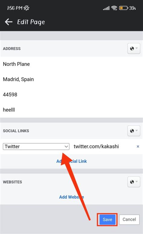 How To Add Twitter Link To Facebook Page Onaircode