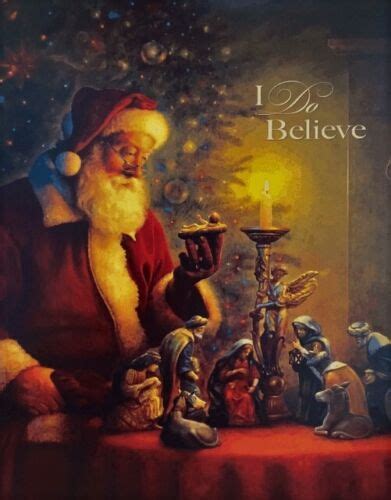 Spirit Of Christmas I DO BELIVE By Greg Olsen Christmas Print 7 75x9