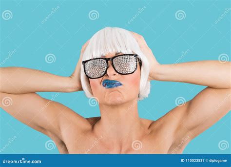 Cool Stylish Woman In Glamour Glasses Stock Image Image Of Elegance Hair 110023537