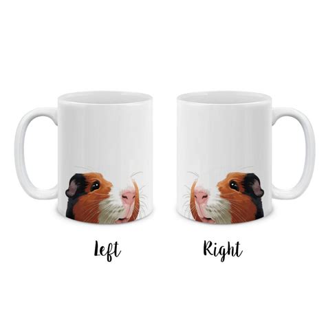 Brown White Guinea Pig Coffee Drink Mug Portrait Ideal T Etsy