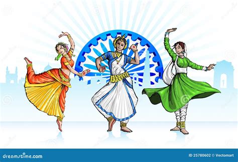 Indian Classical Dancer Stock Vector Illustration Of Kathak 25780602