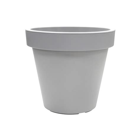 Maceta Plastica Redonda 30cm Gris