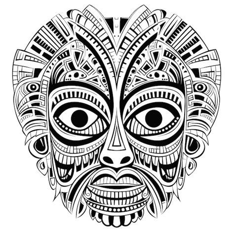 Premium Vector Tribal Hawaii Totem African Traditional Wooden Mask