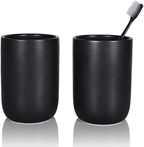 Amazon Matte Toothbrush Holders For Bathrooms Black Toothbrush