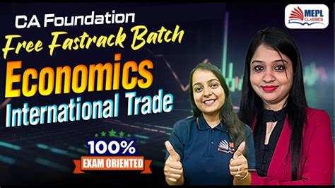 CA Foundation ECONOMICS International Trade FREE Fast Track Batch