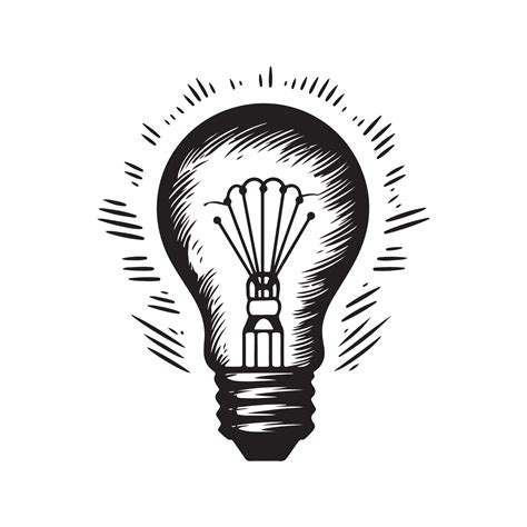 Vintage Lightbulb Illustration