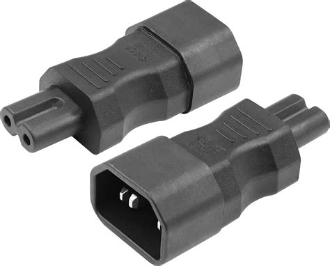 C14 AUF C13 NETZADAPTER YACSEJAO IEC 320 Stecker C14 Auf 90 Grad Nach