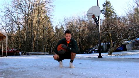 Playing Basketball On Ice Youtube