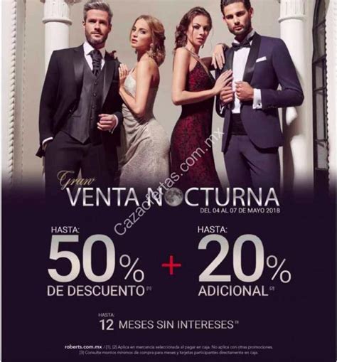 Venta Nocturna Roberts Al De Mayo Hasta De Descuento