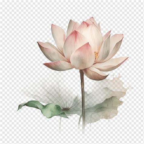 Lotus Flower Watercolor Lotus Png Pngwing