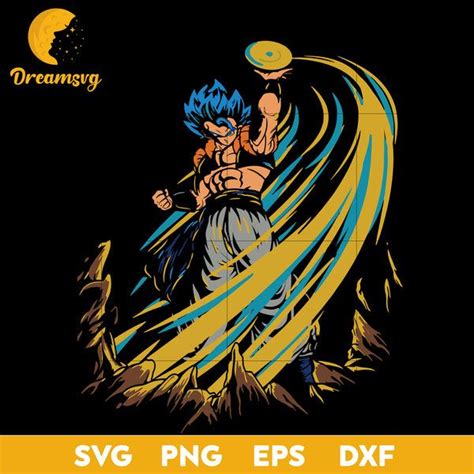 Gogeta Svg Goku Svg Super Saiyan Svg Dragon Ball Svg File For