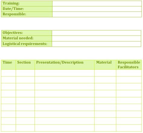 9 Free Employee Training Schedule Templates Excel Word Pdf