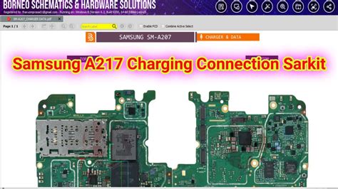 Samsung A217 Charging Connector Line Samsung A217 Borneo Schematic