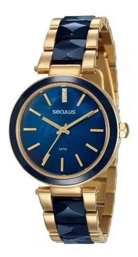 Reloj Pulsera Seculus Long Life 20596lpsvdq1 De Cuerpo Color Dorado