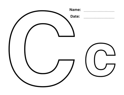 Alphabet C Coloring Pages