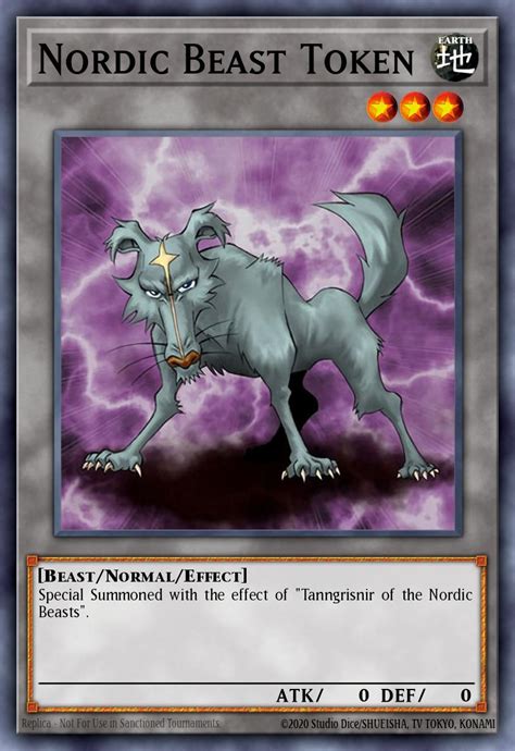 Nordic Beast Token - Yu-Gi-Oh! Card Database - YGOPRODeck