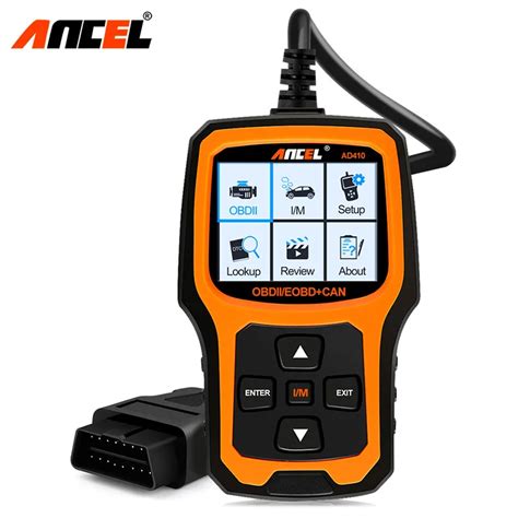 Ancel Herramienta De Diagn Stico Automotriz AD410 OBD2 Lector De C Digo