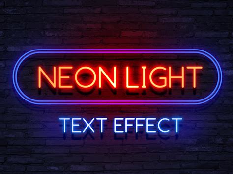 Efeito De Texto Neon Light