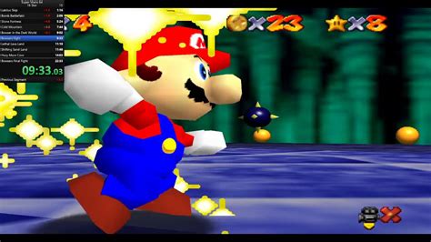 Speedrun Super Mario 64 Any 16 Stars Youtube