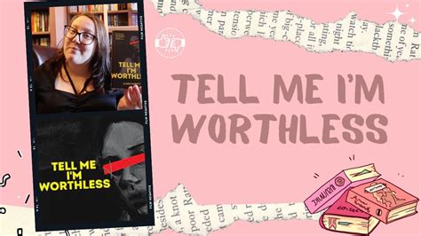 Tell Me Im Worthless By Alison Rumfitt Booktube Review Youtube