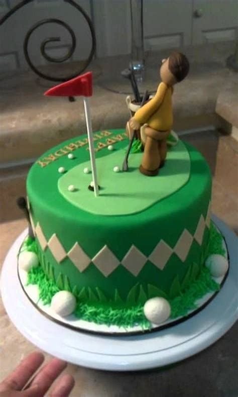 Golf Theme Cake Man Putting Golf Birthday Cakes Cake Birthday