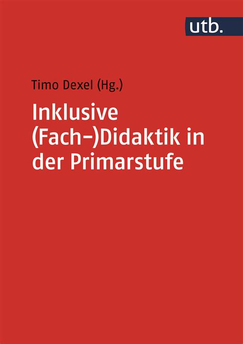 Inklusive Fach Didaktik In Der Primarstufe Utb Titel Ohne Reihe