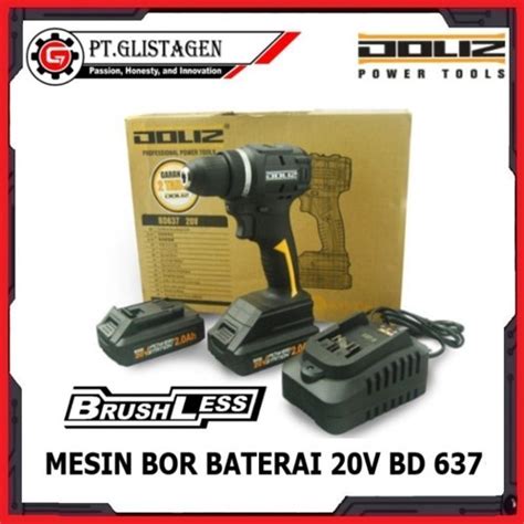 Jual Mesin Bor Baterai Cordless Drill Brushless Volt Bd Doliz