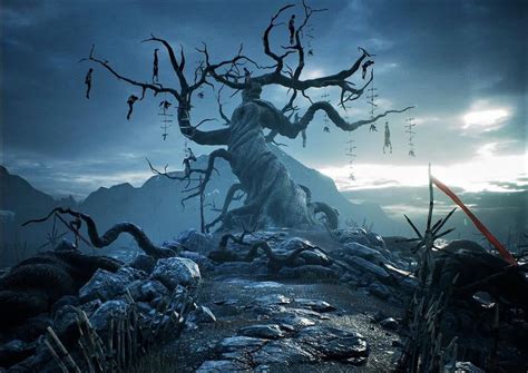 Gulthias Tree Fantasy Landscape Fantasy Concept Art Dark Fantasy Art