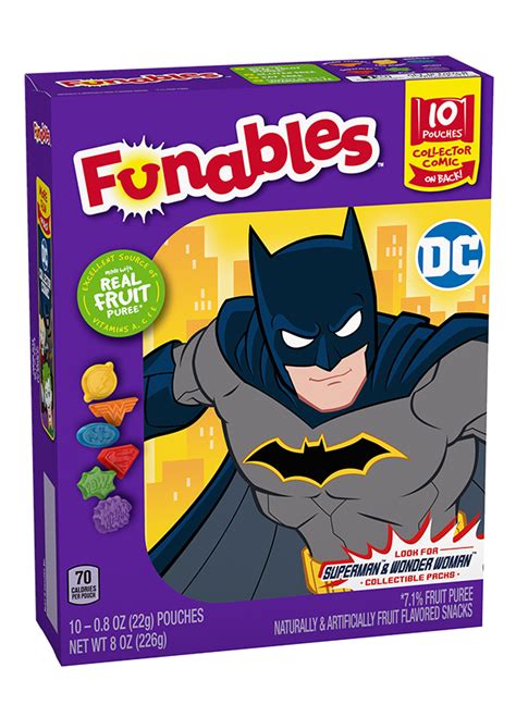 Dc Superhero Fruit Flavored Snacks Characters Funables