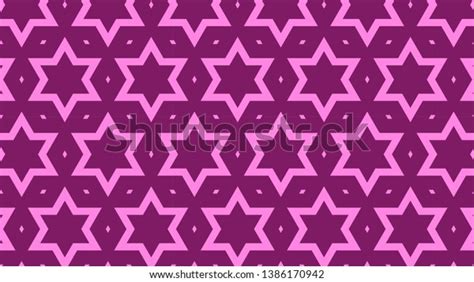 Pink Stars Background Vector Pattern Stock Vector Royalty Free