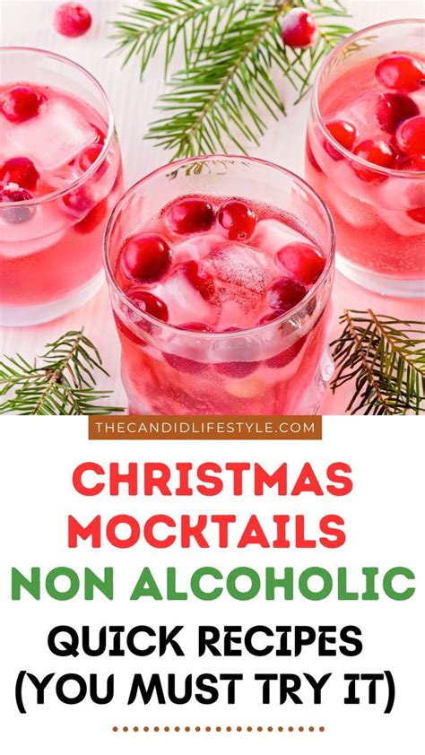 Easy Nonalcoholic Christmas Mocktail Recipes Festive Delicious