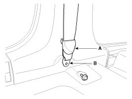 Kia Carens Center Pillar Trim Repair Procedures Interior Trim