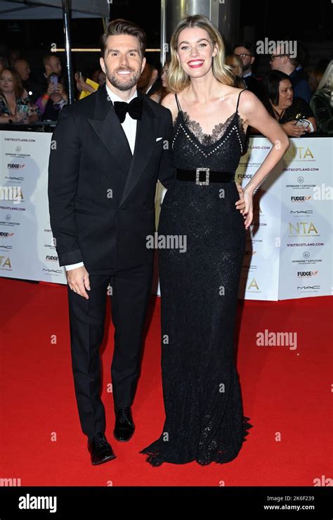 October 13th 2022 London Uk Joel Dommett And Hannah Cooper Arriving